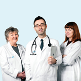 Person reviewing results on a phone