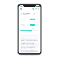 Thumbnail screenshot of results on a mobile phone