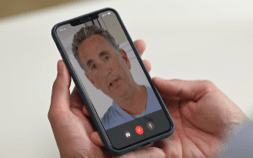 Doctor on a video call