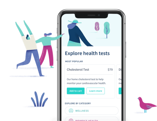 Screenshot of the LetsGetChecked App