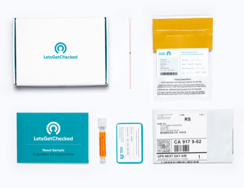 Coronavirus test kit contents